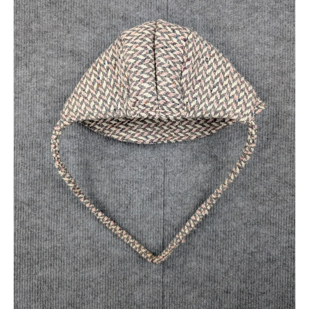 Vintage Freeway Fashions Pea Coat Set Kid Girls 2T Herringbone Bonnet Hat Retro